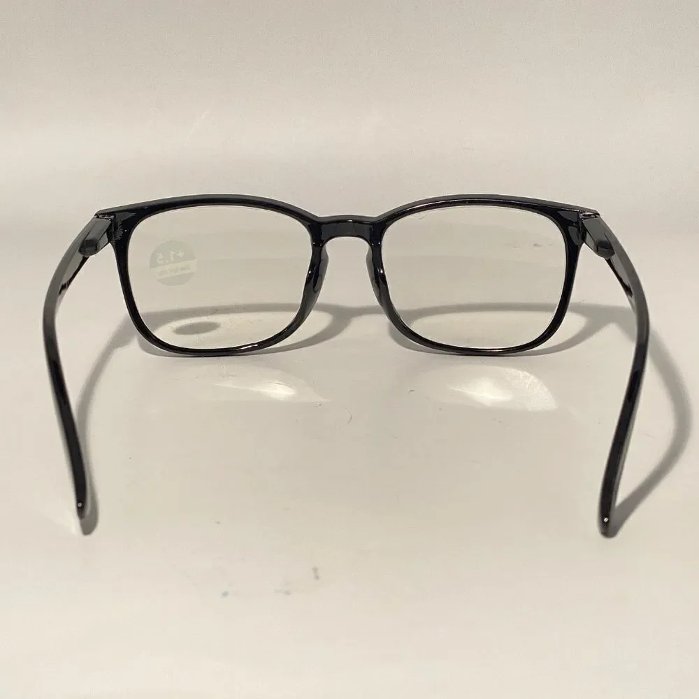 1505 Colette 1.5 Black Reading Glasses Soft Butterfly Readers NWT